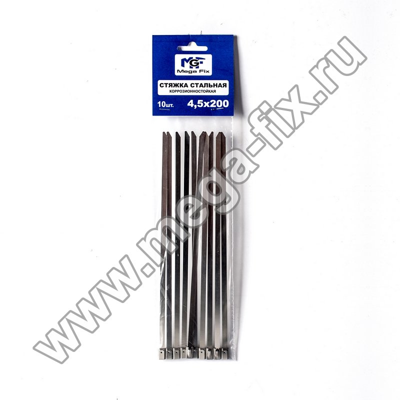 Хомут-стяжка металлическая коррозионностойкая 7,9х300 (100 шт./уп.)
